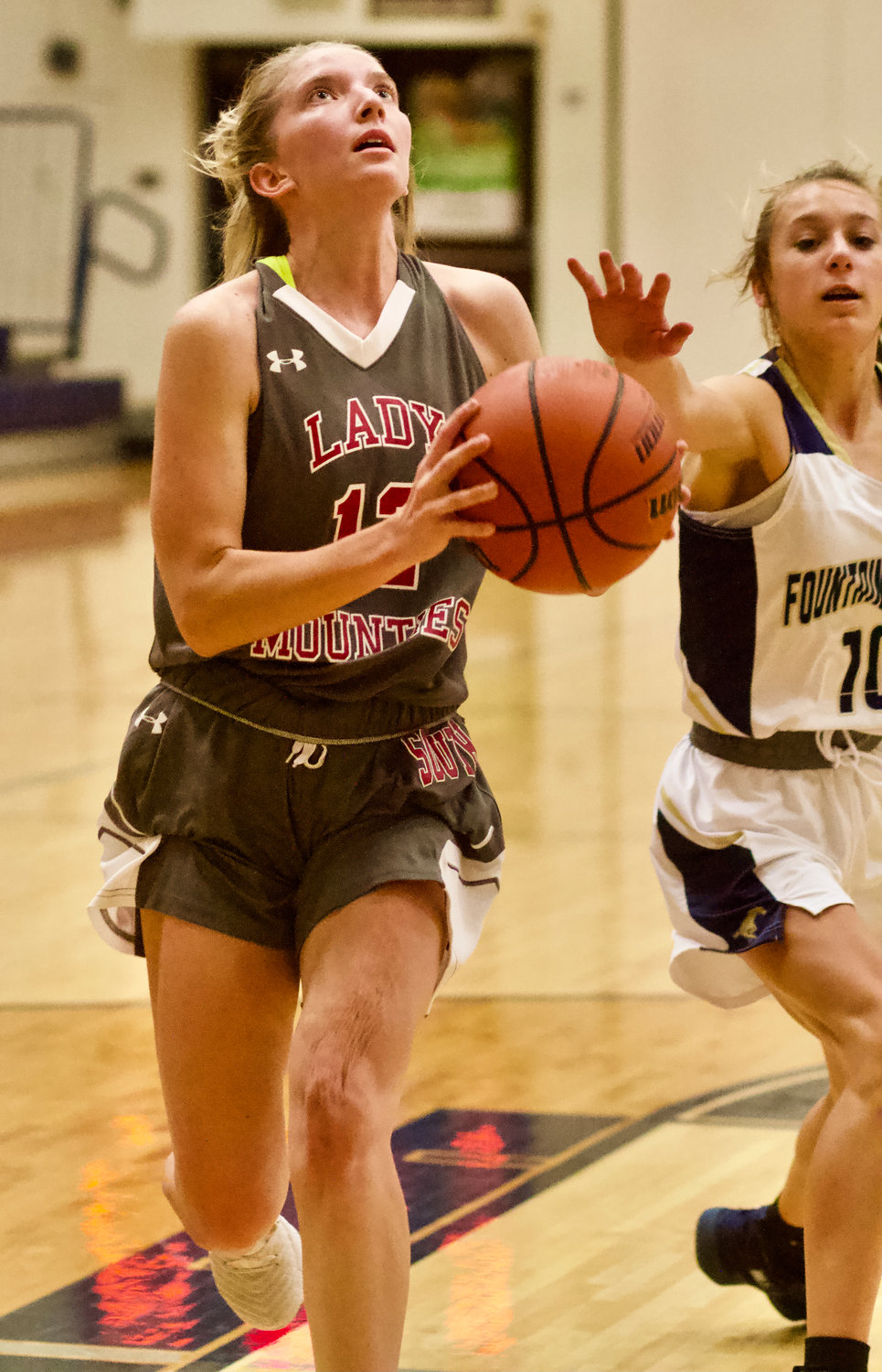 Dori Frederick was the second-leading scorer for the Mounties with 8 points.