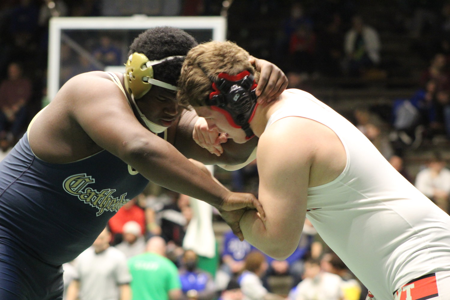 Local wrestlers see seasons end at semi-state Journal Review photo