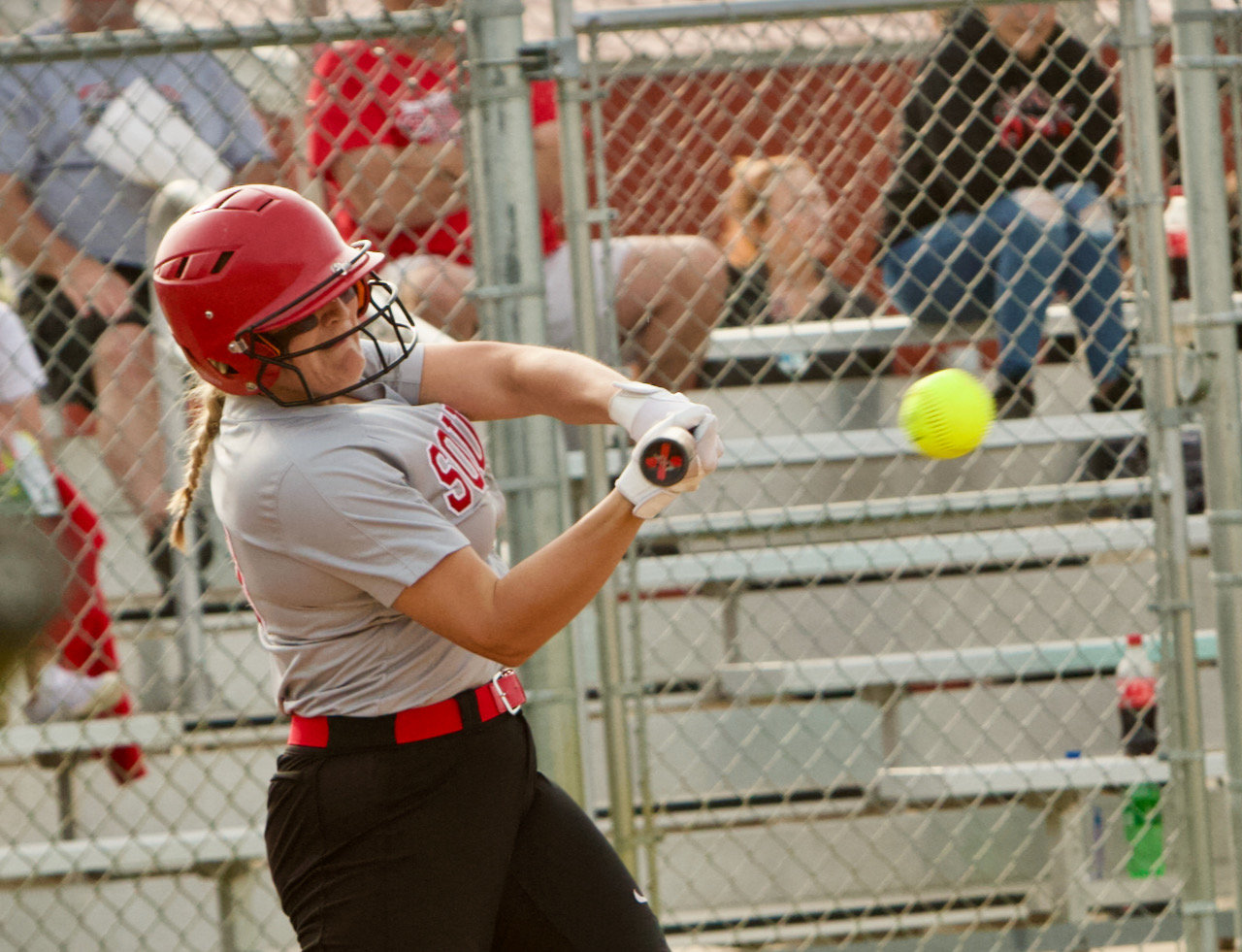 Macie Shirk added three hits as she continues to swing a hot bat for the Mounties.