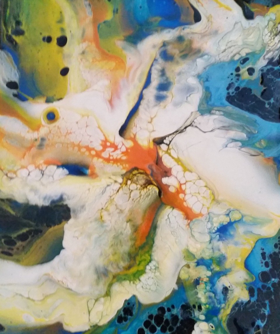 Acrylic pouring or fluid art will be taught Aug. 11 at Athens Art.