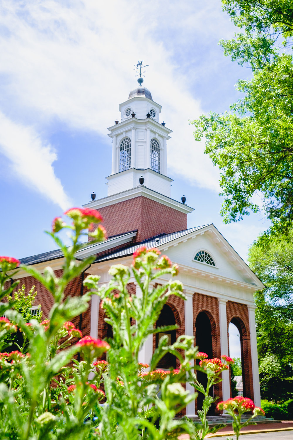 Pioneer Chapel sits at the heart of the Wabash College campus in Crawfordsville.